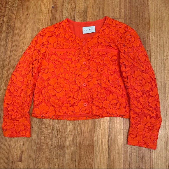 Sandro Lace Blazer / Jacket Size FR 38 @ - Picture 3 of 13